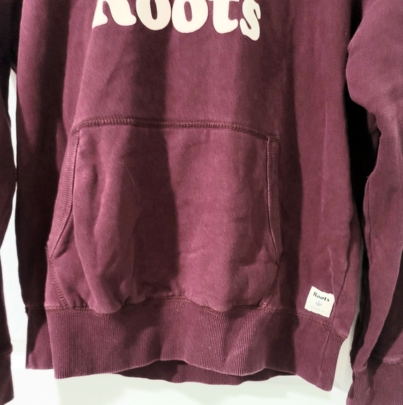 Roots Women's Hooded Sweatshirt Classic Burgundy Size M - Picture 6 of 13